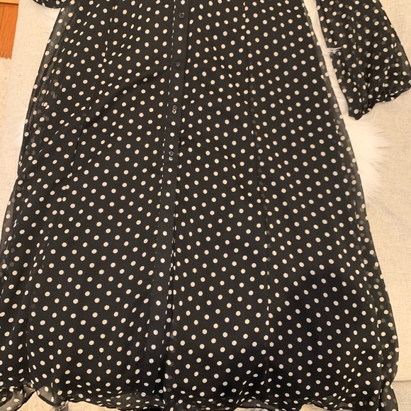 Zara polka dot long dress - Picture 3 of 4